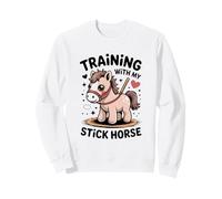 Addestramento con Il Mio Cavallo Bastone Carino Pony Rider Felpa