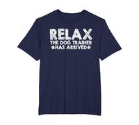 Addestratore Cani Educatore - Cinofilo Dog Trainer Maglietta, Uomo Taglie Grandi, Navy, 2X Tall