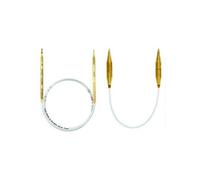 Addi Ago Circolare in plastica Glitter Oro, 120cm x 12.0mm