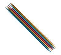 Addi Colibri 204-7 Hb - Ferri per lavorare a maglia, a doppia punta, multicolore, 20 cm/ 2,5 mm