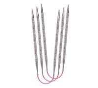 Addi Maglieria Aghi, Metallo, Rosa/Argento, 30cm, 3.00mm, 3 unità