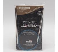 Addi Ferri Da Maglia Circolari Turbo Lace Tip Corda Blu 32" US 9