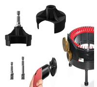 Addi - Set di 2 adattatori per macchina per maglieria per maglieria con punta esagonale in acciaio, adattatore di alimentazione a punto rapido singolo per Addi Express/King Adattatore maniglia a