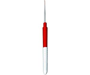 Addi - Uncinetto in Acciaio fine con Manico, in Metallo, Argento, 0,5 mm