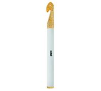 Addi - Uncinetto in plastica Glitterata, 12 mm, Colore: Champagne