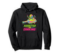 Addicted to Dinking Pickleball Humor Paddle Splash Felpa con Cappuccio