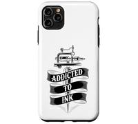 Addicted To Ink Tattoo Lover Macchina per tatuaggi Vintage Cool Custodia per iPhone 11 Pro Max