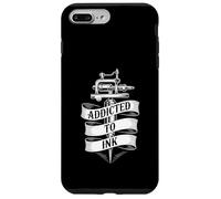 Addicted To Ink Tattoo Lover Macchina per tatuaggi Vintage Cool Custodia per iPhone 7 Plus/8 Plus