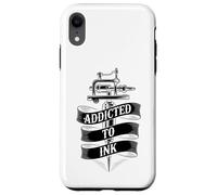 Addicted To Ink Tattoo Lover Macchina per tatuaggi Vintage Cool Custodia per iPhone XR