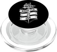 Addicted To Ink Tattoo Lover Macchina per tatuaggi Vintage Cool PopSockets PopGrip per MagSafe