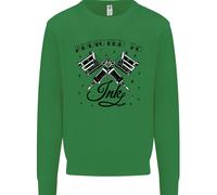 Addicted To Ink Tatuatore Tats Uomo Felpa Maglione