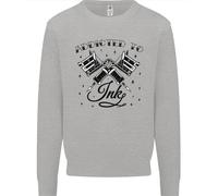 Addicted To Ink Tatuatore Tats Uomo Felpa Maglione