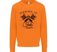 Addicted To Ink Tatuatore Uomo Felpa Maglione