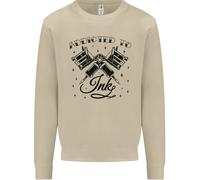 Addicted To Ink Tatuatore Uomo Felpa Maglione