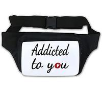 Addicted to You - Marsupio con cuore di San Valentino, colore: bianco