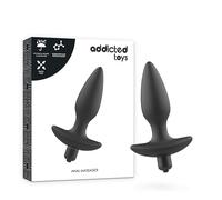 ADDICTED TOYS MASAJEADOR PLUG ANAL CON VIBRACIÓN NEGRO