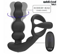 ADDICTED TOYS - MASSAGGIATORE PROSTATICO ROTANTE CON TELECOMANDO
