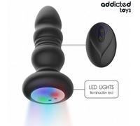 Addicted Toys - Plug Anale Rotante e Vibrante con Led e Telecomando