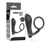 Addicted Toys - Plug Anale Vibrante con Anello Fallico 10,6 CM