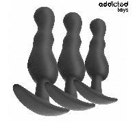ADDICTED TOYS - SET DI 3 PLUG ANALI IN SILICONE MODELLO 1