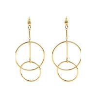 Addicted2 Orecchini 'Iside orecchini con i cerchi placcati oro' oro Donna - Abbigliamento - Occasioni - Matrimonio - Per la madre della sposa - Scarpe e accessori - Gioielli Addicted2 One Size