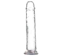 Dildo Trasparente con Base - Addiction Crystal - 20cm