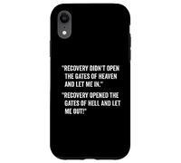 Addiction Recovery Sober AF Sobriety AA Alcoholics Anonymous Custodia per iPhone XR