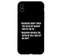 Addiction Recovery Sober AF Sobriety AA Alcoholics Anonymous Custodia per iPhone XS Max