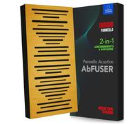 Addictive Sound AbFuser Pannello Acustico Ibrido - Diffusore Legno di Faggio & Assorbitore Bassi - Banda Larga 100-9300 Hz - Prodotto UE CNC - Parete/Soffitto - Garanzia 36 Mesi - Curcumma