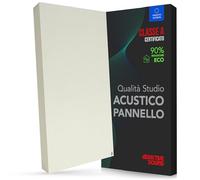 Addictive Sound Pannelli Fonoassorbenti Premium, pannello acustico qualità studio con lana acustica di assorbimento, prodotto in UE, kit parete/soffitto, 100x50x11 cm, 8 kg, Ivory