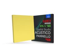 Addictive Sound Pannelli Fonoassorbenti Premium, pannello acustico qualità studio con lana acustica di assorbimento, prodotto in UE, kit parete/soffitto, 50x50x6 cm, 2.5 kg, Giallo