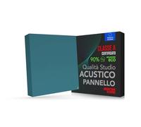 Addictive Sound Pannelli Fonoassorbenti Premium, pannello acustico qualità studio con lana acustica di assorbimento, prodotto in UE, kit parete/soffitto, 50x50x11 cm, 4.5 kg, Mare