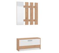 ADDIE - mobile ingresso appendiabiti moderno minimal in legno