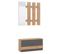 ADDIE - mobile ingresso appendiabiti moderno minimal in legno