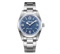 ADDIESDIVE - Orologio da polso da uomo da 36 mm, al quarzo VH, con movimento a seconda rapida, vetro K1 a bolle, luminoso, impermeabile fino a 100 m, minimalista, unisex, Blu, moderno