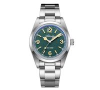 ADDIESDIVE - Orologio da polso da uomo da 36 mm, al quarzo VH, con movimento a seconda rapida, vetro K1 a bolle, luminoso, impermeabile fino a 100 m, minimalista, unisex, Verde, Vestito