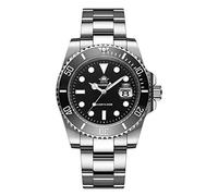 ADDIESDIVE Quarzo Orologio Uomo Diver's 200 M Subacquei Luminescente Cinturino Acciaio Inossidabile