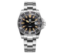 ADDIESDIVE Retro Military Style Automatic Dive Watch Impermeabile 200M NH35A Movimento meccanico Sintetico Zaffiro Grande Triangolo Nero Quadrante