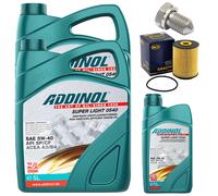 Addinol Set Ispezione Motore 5W-40 11 l + Vite VW Phaeton 6.0 W12