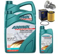 Addinol Set Ispezione Motore 5W-40 11 l + Vite VW Phaeton 6.0 W12