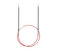 addiNovel (aka Rocket 2 Squared) Ferri circolari ergonomici con cordino rosso (versione UE) 48 pollici (120 cm) US 2 (2,75 mm)