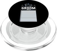 Addio al celibato con lista di controllo Sposo Missione Umoristico PopSockets PopGrip per MagSafe