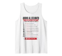 Addio al Celibato Lista Cose da Fare Sfida Gioco Divertente Canotta