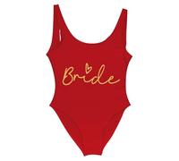 Addio al Nubilato Costume Team Bride Costumi da Bagno Donna Bride to be Addio al Nubilato Costume Intero Donna Contenitivo Bikini Un Pezzo Spiaggia Beachwear Mare