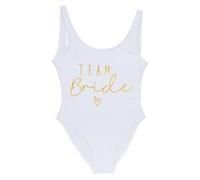 Addio al Nubilato Costume Team Bride Costumi da Bagno Donna Bride to be Addio al Nubilato Costume Intero Donna Contenitivo Bikini Un Pezzo Spiaggia Beachwear Mare