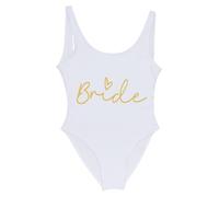 Addio al Nubilato Costume Team Bride Costumi da Bagno Donna Bride to be Addio al Nubilato Costume Intero Donna Contenitivo Bikini Un Pezzo Spiaggia Beachwear Mare