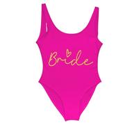 Addio al Nubilato Costume Team Bride Costumi da Bagno Donna Bride to be Addio al Nubilato Costume Intero Donna Contenitivo Bikini Un Pezzo Spiaggia Beachwear Mare