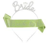 Addio al Nubilato Gadget, Bride to Be Addio al Nubilato 2 Pack Gadget Sposa -Sash, Fasce Capelli, Team Bride to Be Decorazione Fascia e Velo da Sposa Accessori Kit