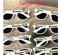 Addio al nubilato personalizzato - Cornice quadrata nera personalizzata con lenti bianche, perfetta per la sposa e le celebrazioni del team nuziale, regali per l'addio al nubilato, occhiali alla moda 