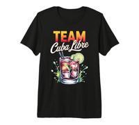 Addio al Nubilato Team Cuba Libre Cocktail per Bartender Maglietta Premium